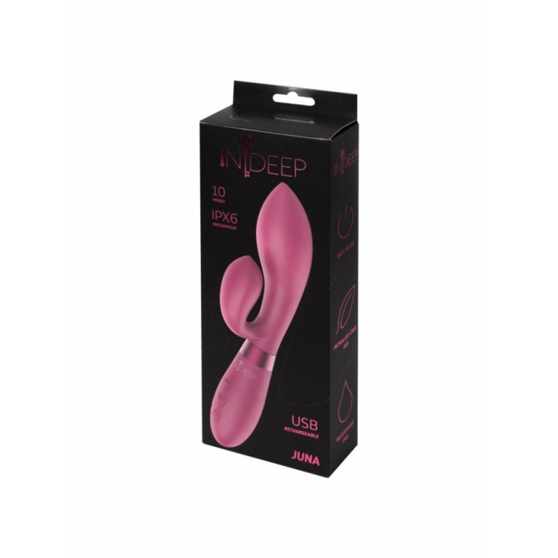 Wibrator-Rechargeable Vibrator Indeep Juna Magenta